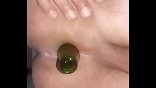 Gay solo anal bottle